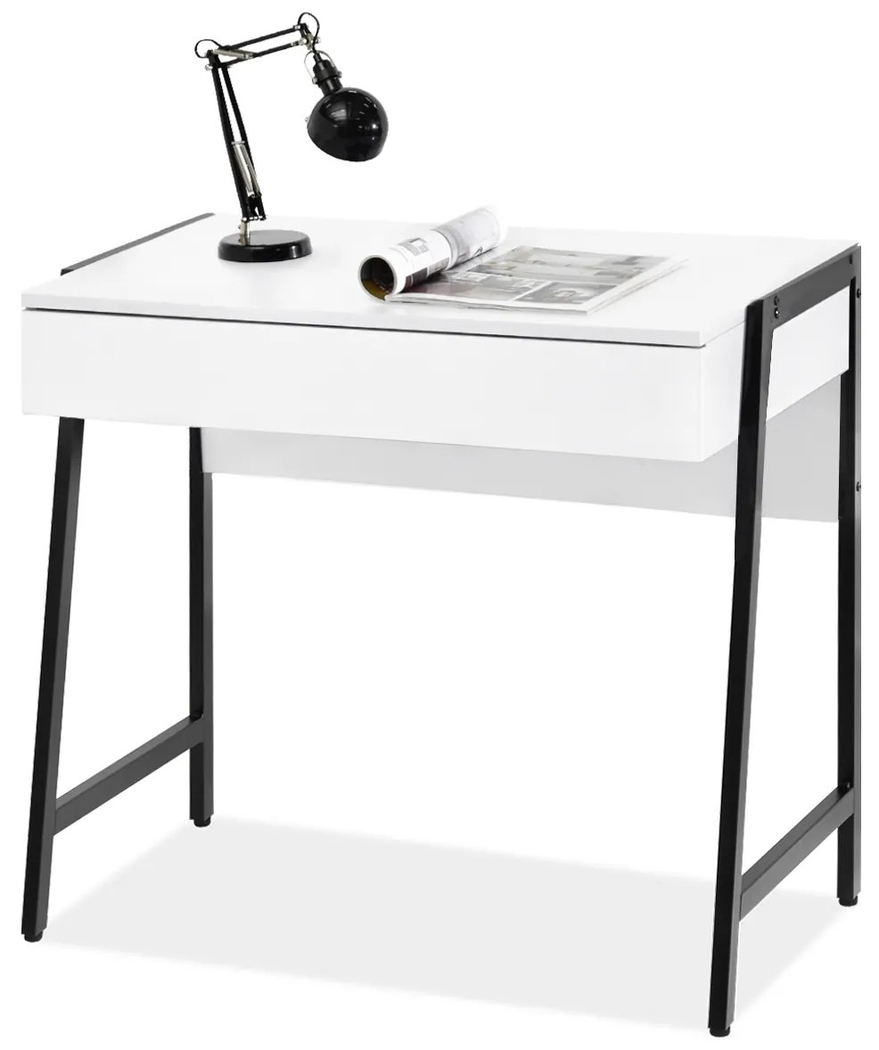 PC stolík Norway (biela + čierna). Akcia -34%. Vlastná spoľahlivá doprava až k Vám domov. 1109800