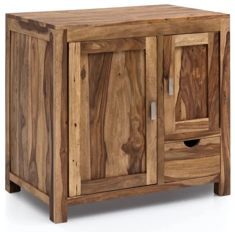 furniture-nabytek.cz - Masívna umývadlová skrinka Lagos z palisandrového dreva, lakovaná, hnedá