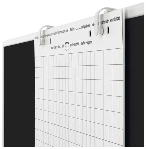 Držiak papiera na tabuľu Magnetoplan - 2 ks, biela