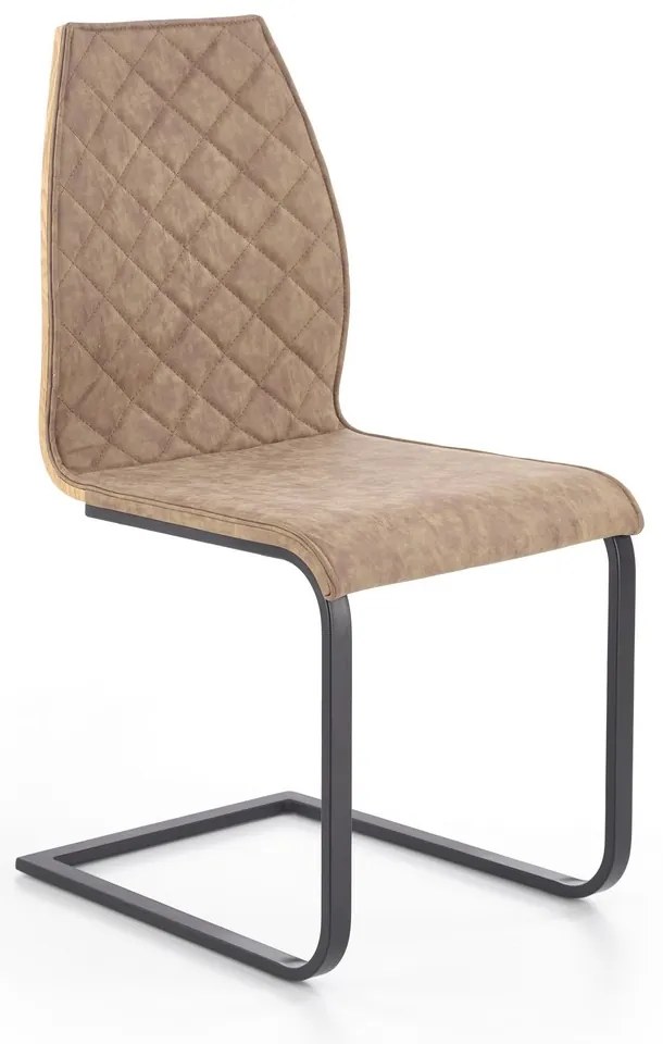 Jedálenská stolička Lisa, hnedá / čierna