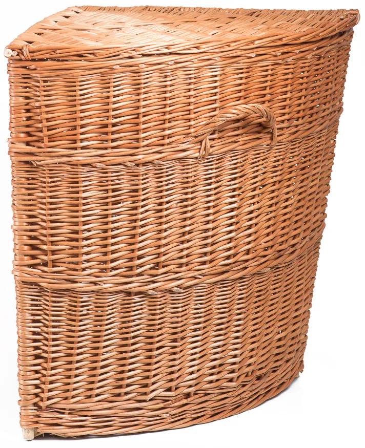 Kôš na bielizeň prútený rohový Kleding V.š. 49 x hl. 49 x v. 65(cm)