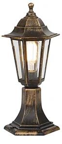 Vonkajšia lampa starožitné zlato 42 cm IP44 - New Haven