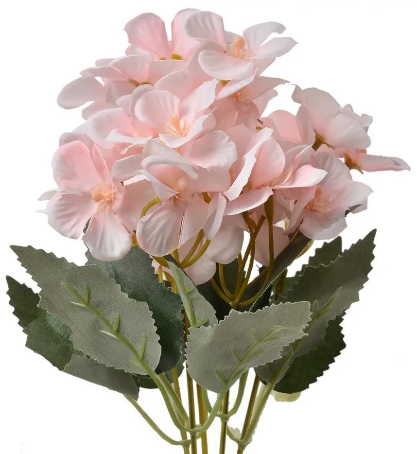 Dekorácia umelá kvetina s ružovými kvetmi - 16*12*30 cm