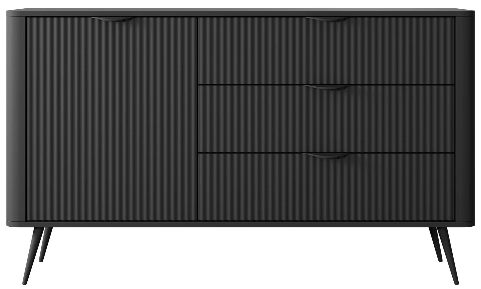 LAS Komoda Lante D - čierna