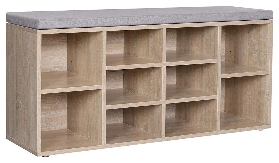 Botník s lavicou so sivým sedákom WESO SONOMA 104x30 cm Botník s lavicou so sivým sedákom WESO SONOMA 104x30 cm