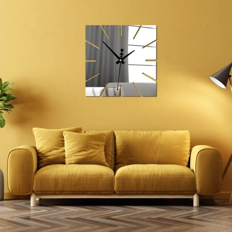 Nástenné hodiny minimalistický štvorcový dizajn | SENTOP X0099
