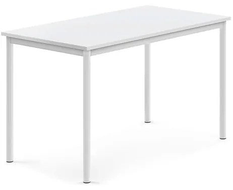 Stôl BORÅS, 1200x700x720 mm, laminát - biela, biela
