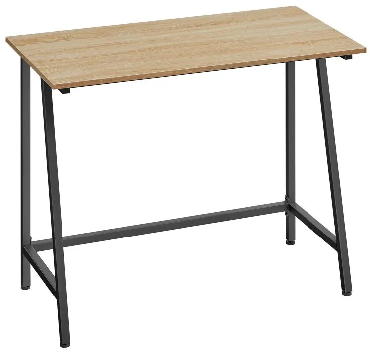 Počítačový stôl so šikmými nohami - dub sonoma