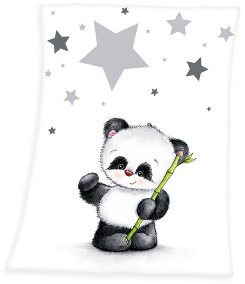Herding Detská deka Panda star 75x100 cm