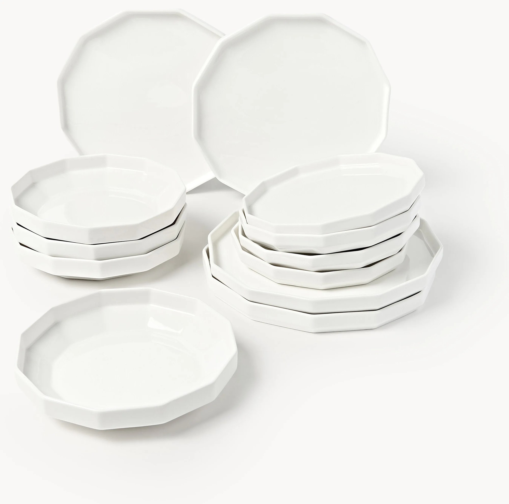 Porcelánová súprava riadu Angoli, 4 osoby, 12 ks
