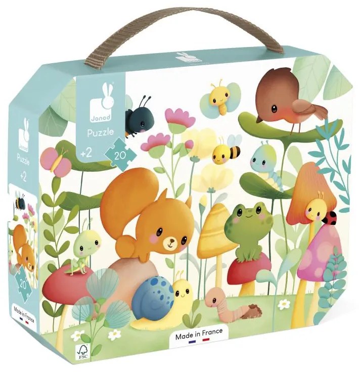 Puzzle - Zvieratká v záhrade - 20 ks