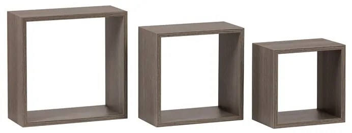 BONTEC Polička, mdf, čierna, P-008 BK Farba: Hnedá