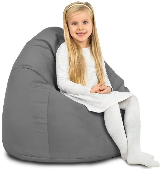 Sedací vak BAG Sako L Plyš Farba: 12. Sivý