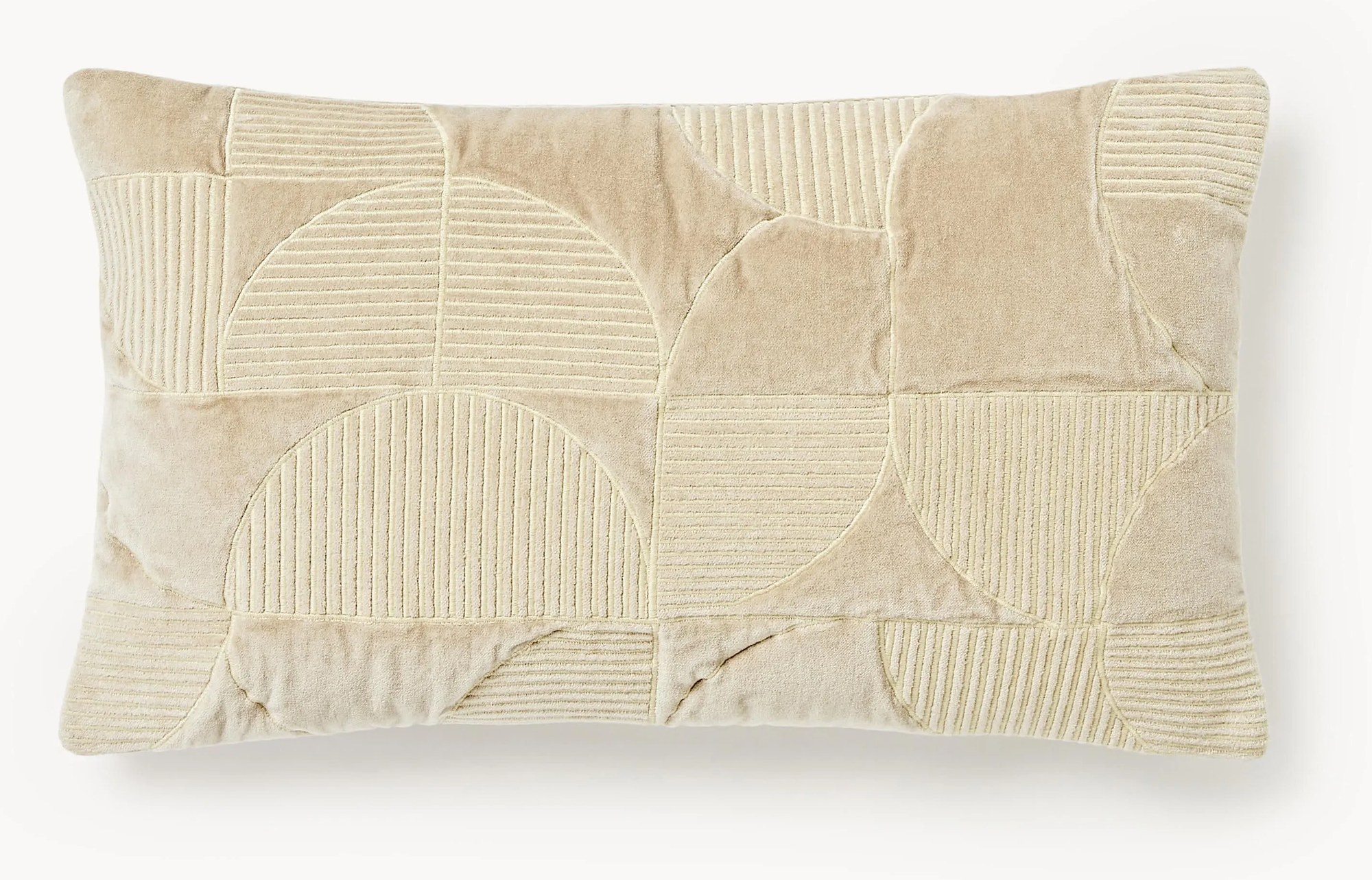 Vyšívaný poťah na vankúš s geometrickým vzorom Verina