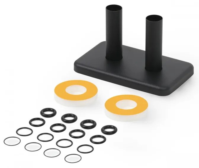 DK Terma integrovaná krycia sada Čierna matná Ø18/L70