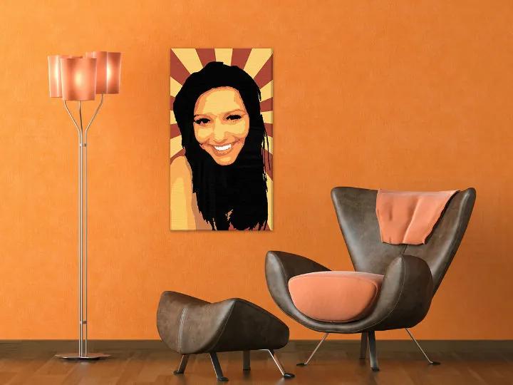 Ručne maľovaný POP Art obraz The Girl | rôzne rozmery