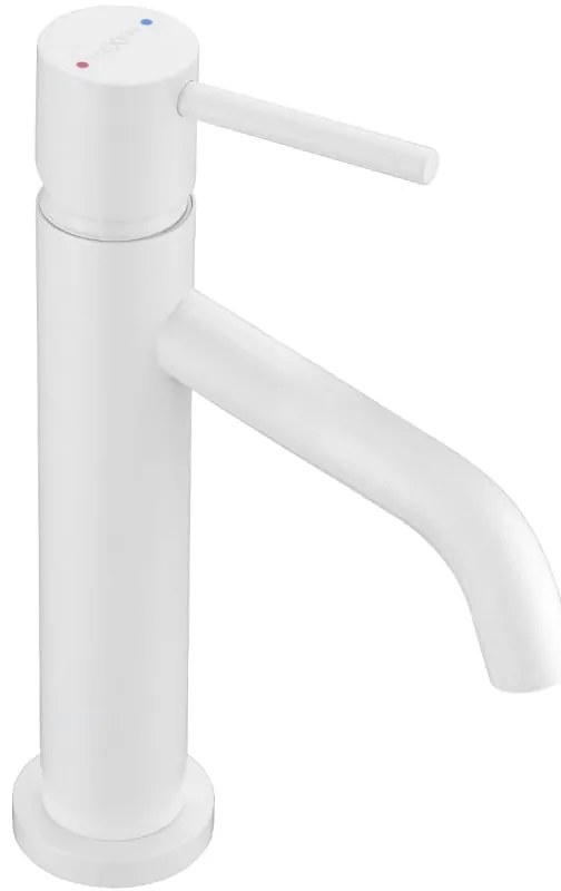 Mexen Rumba, umývadlová batéria h-220, biela, 73500-20