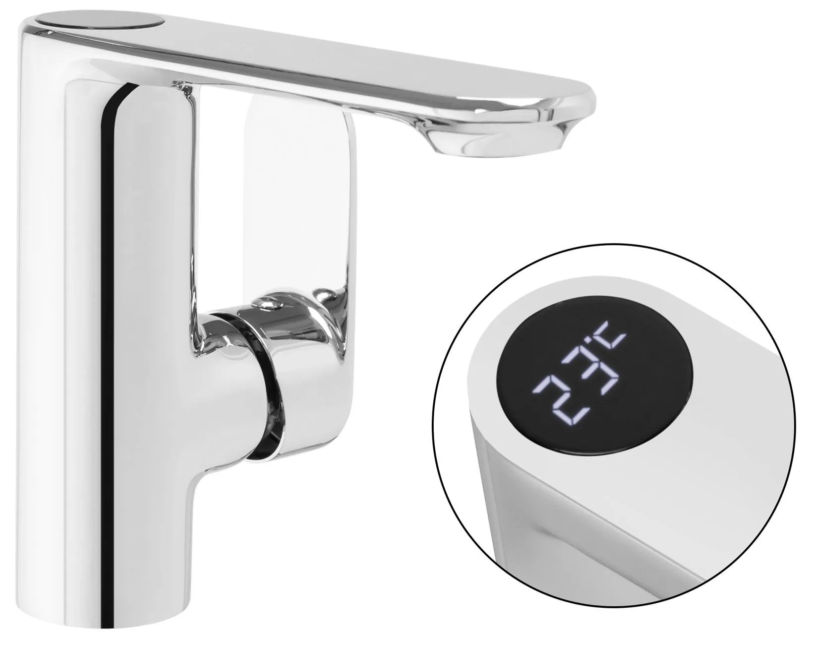 Rea Mils LCD, umývadlová batéria, chrómová, REA-B2000