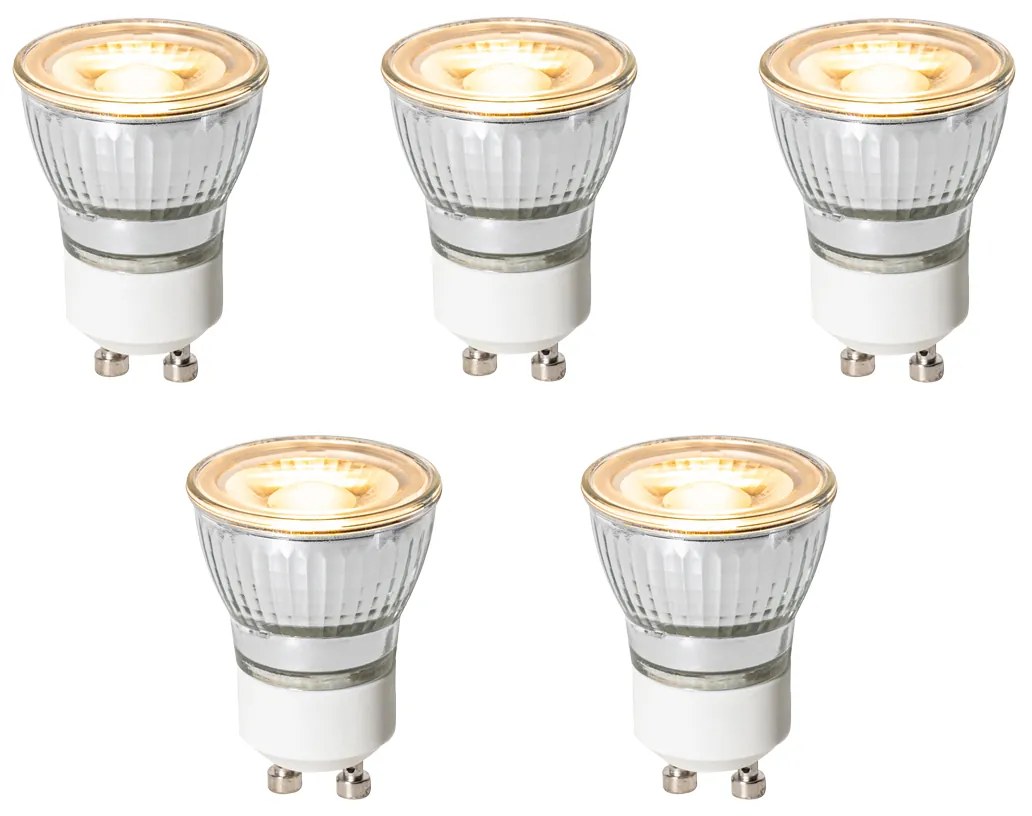 Sada 5 GU10 3-stupňových stmievateľných LED žiaroviek 35 mm 4W 220 lm 2700K