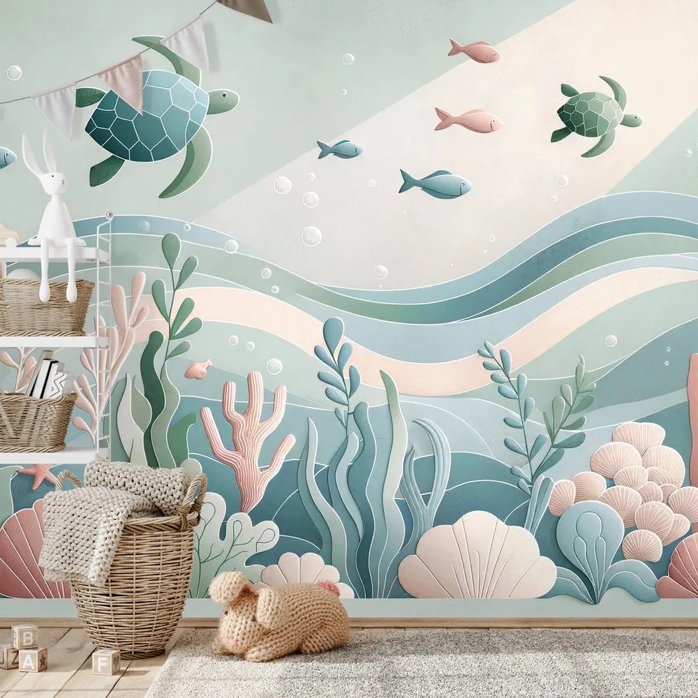 Tapeta podmorský svet s korytnačkami