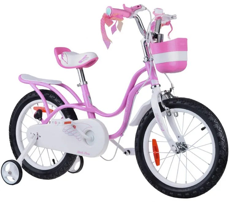 Detský bicykel 16" Little Swan RoyalBaby RB16-18 (RO0171) - ružový