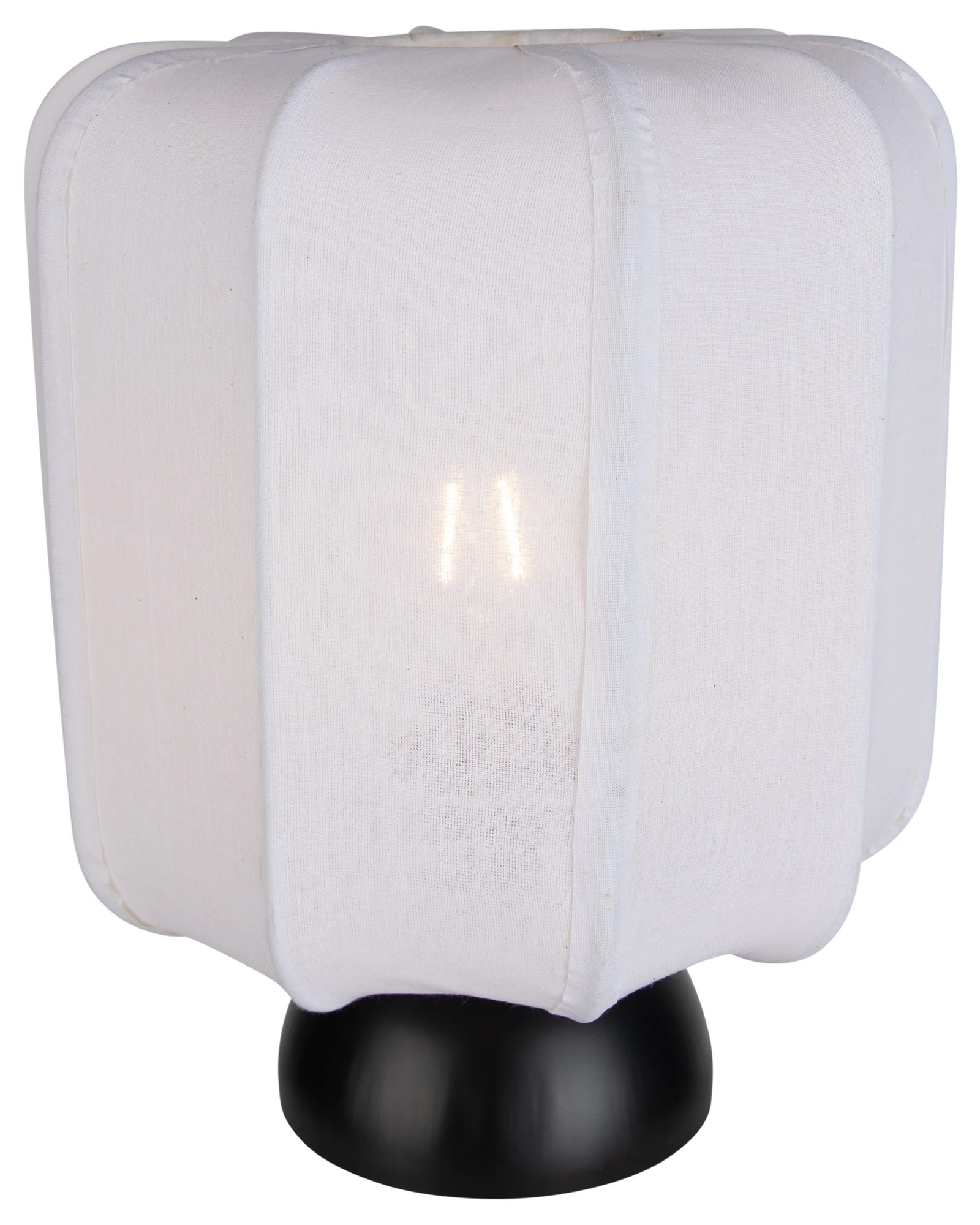 Japandi stolná lampa čierna s bielym tienidlom - Nori