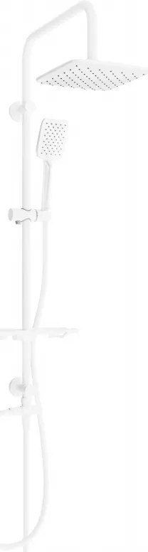 Mexen sprchový set T62 s hornou hlavicou 20x20 cm, biela, 798626293-20