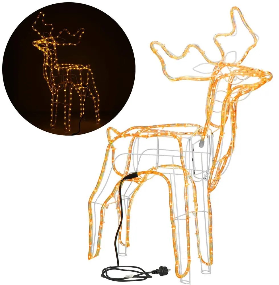 LED sob 85 cm – vianočná svetelná dekorácia Springos CL1218 (teplá biela)