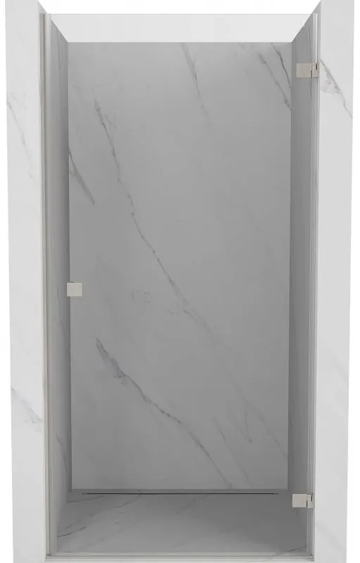 Mexen, Mexen Lunar-B Otočné pravé sprchové dvere 60 cm, transparentné, brúsený nikel - 832-060-000-97-00-P