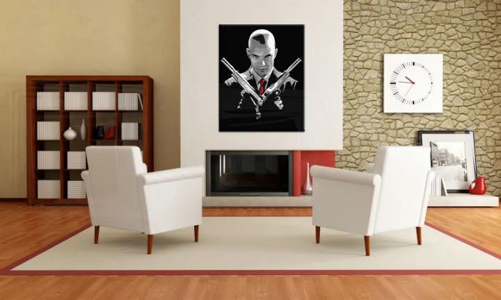 Ručne maľovaný POP Art obraz HITMAN | rôzne rozmery