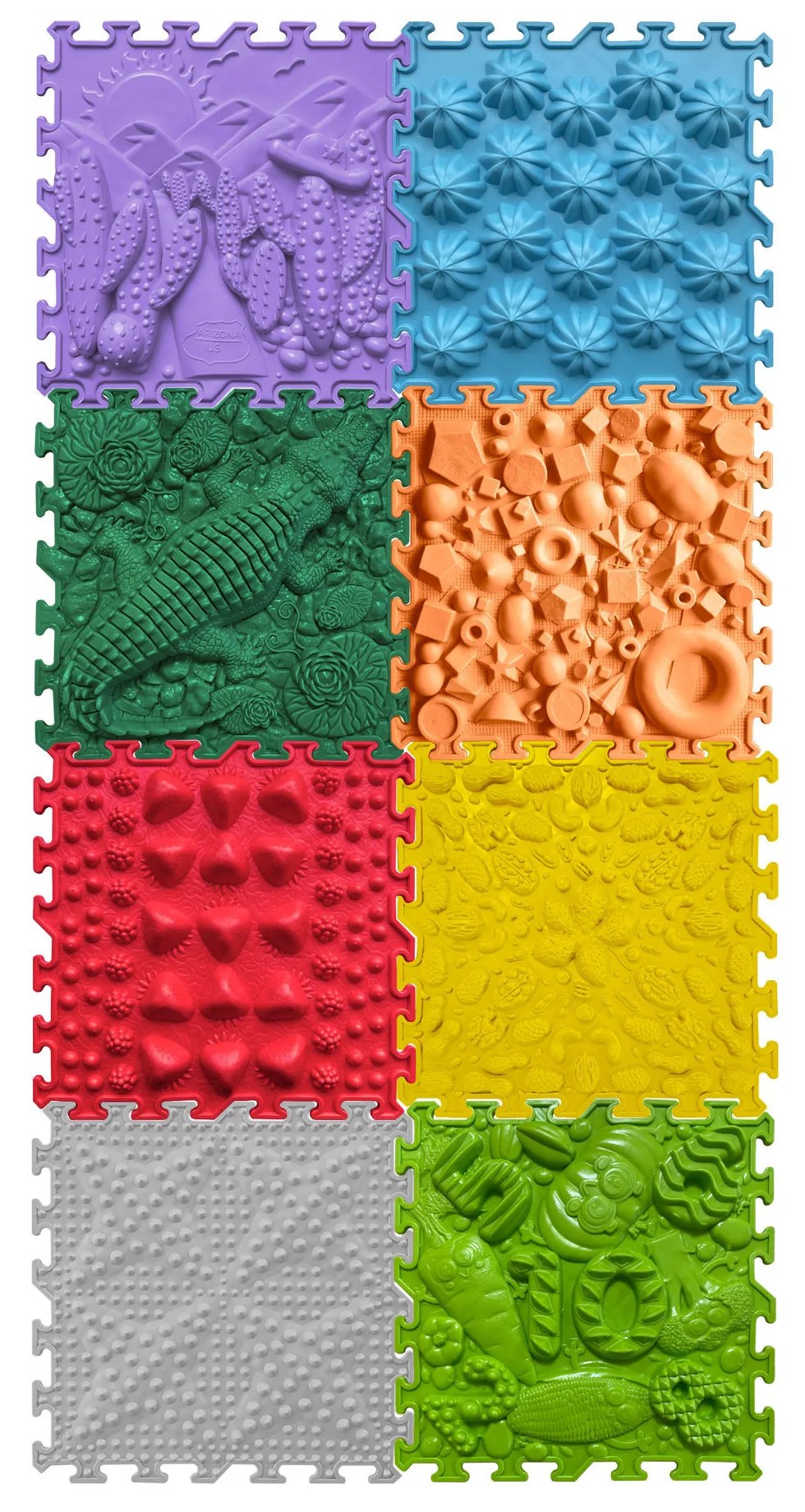 OrtoNature Masážne ortopedické podložky súprava 8 ks - mix II