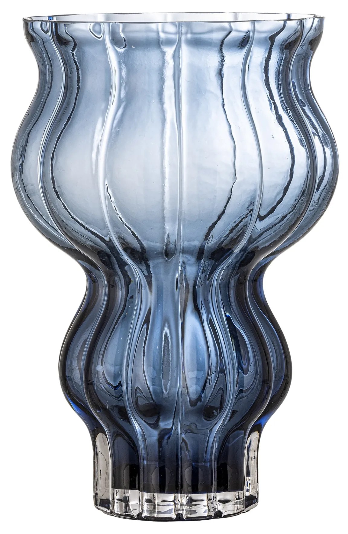 Bloomingville Sklenená váza Zanna Blue