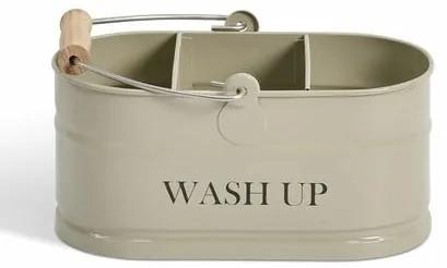 Garden Trading Plechové vedro s priehradkami Wash Up Clay