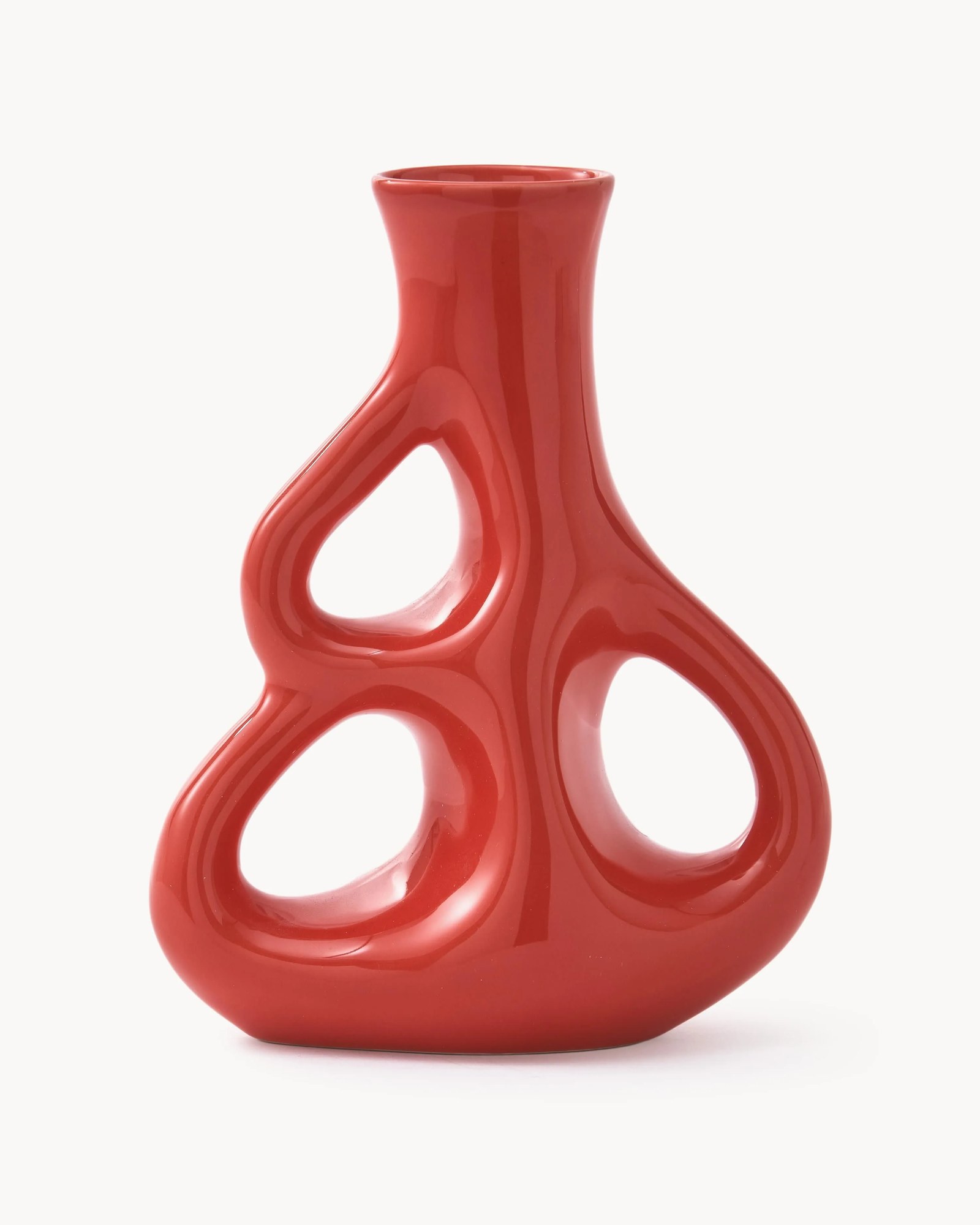 Ručne vyrobená keramická váza Three Ears, V 21 cm