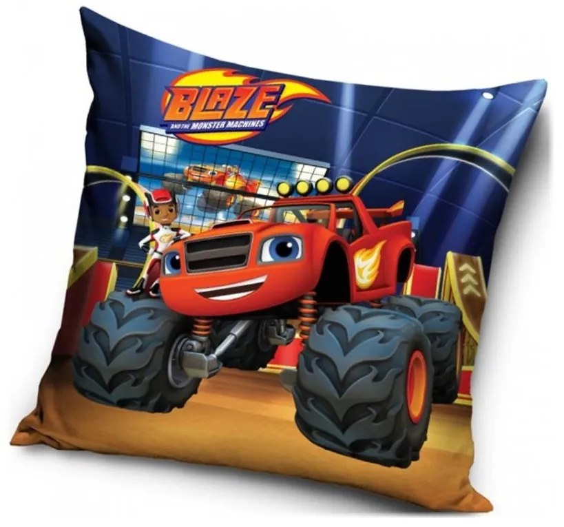 Vankúš Plamienok a štvorkolky - Monster Truck Blaze - 40 x 40 cm