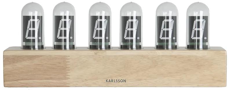 Stolové hodiny s katódou dub KA4204 Karlsson, 28cm