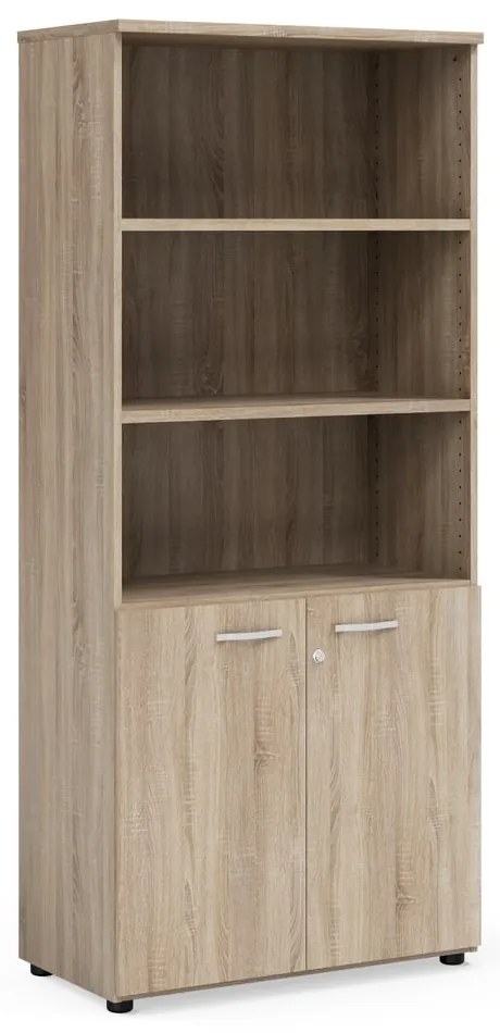Vysoká skriňa Praktik 80 x 40 x 182,1 cm, dub sonoma