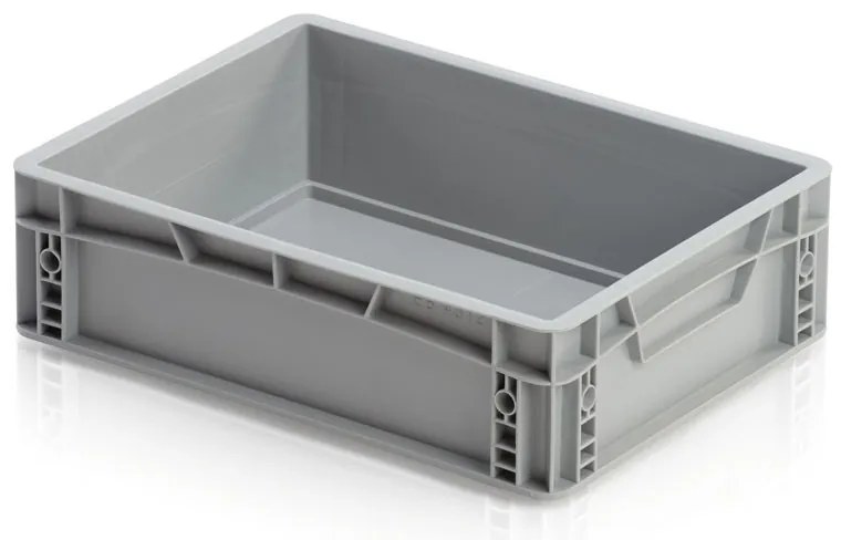 Plastová prepravka, uzavreté rukoväte, 400 x 300 x 120 mm