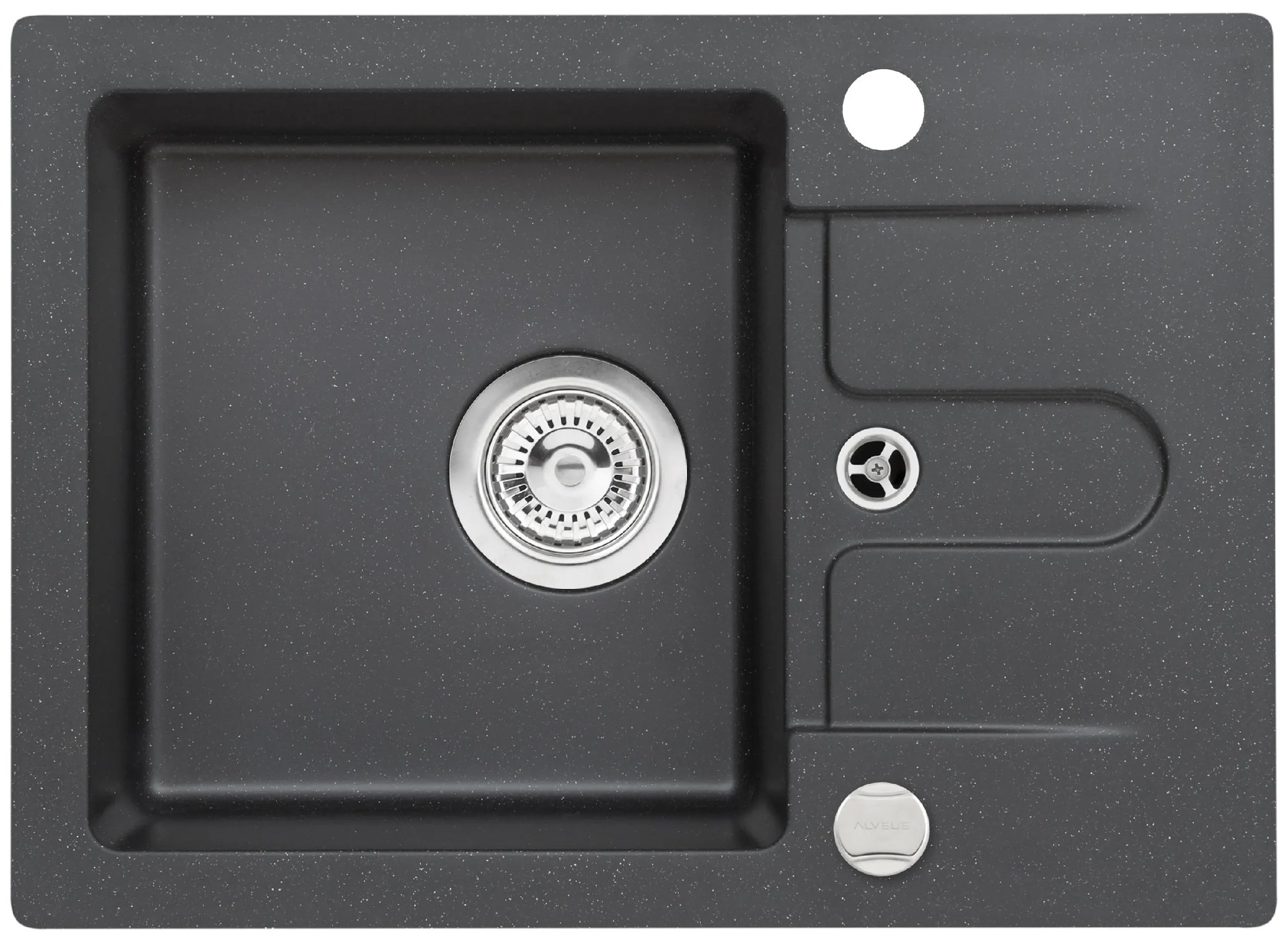 ALVEUS CZ CORTINA 10 91- černá (580x420mm) + pop-up sifon