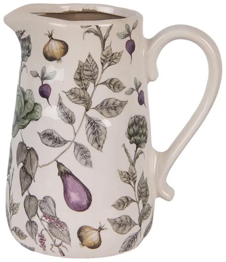 Keramický dekoračný džbán The Kitchen Garden L - 21*15*23 cm