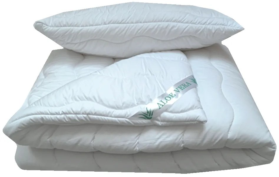 Set vankúša a paplóna s aloe vera – antialergický, celoročný, slovenská kvalita, doprava zadarmo Veľkosť: 140x200/70x90 cm