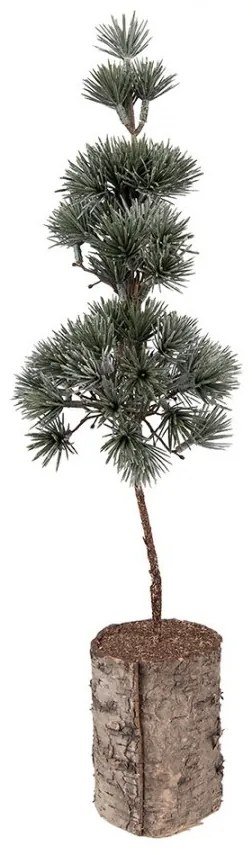 Vianočné dekorácie ihličnatý stromček na dreve - 14*14*45 cm
