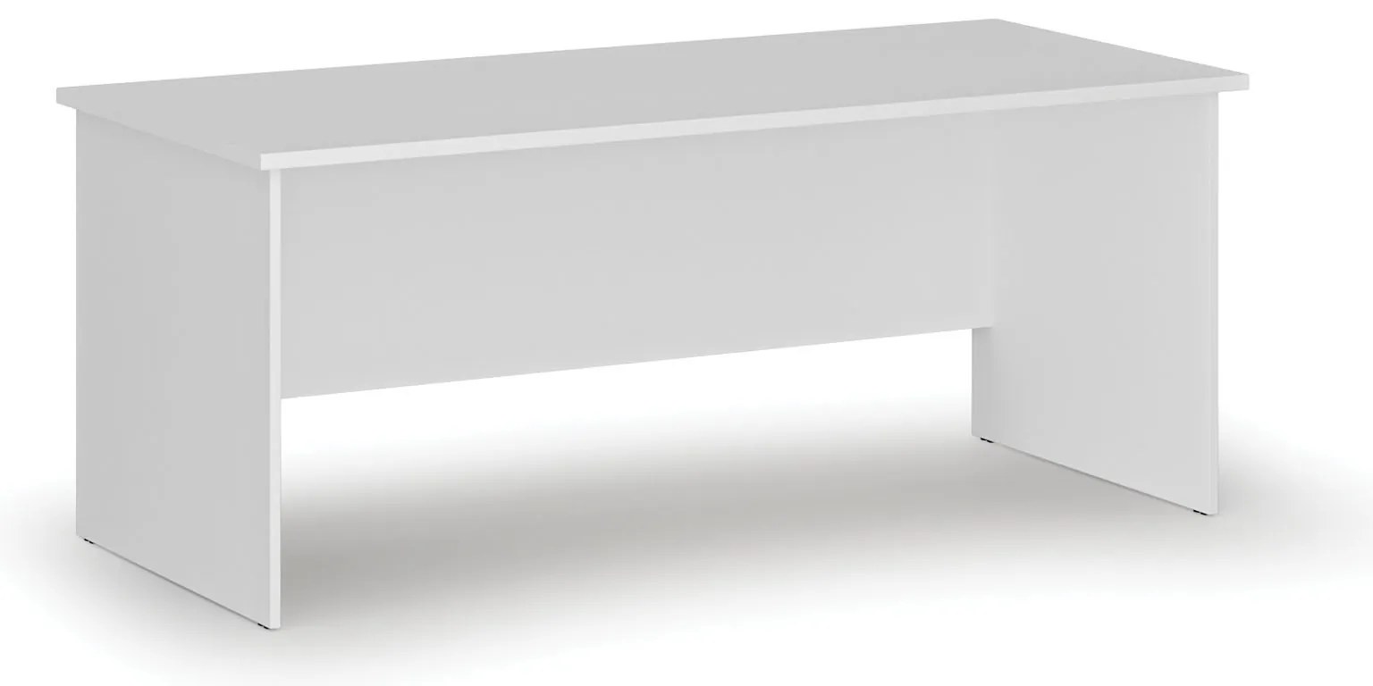 Kancelársky písací stôl PRIMO WHITE, 180x80 cm, biela