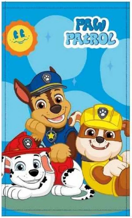 Detský uterák Tlapková patrola - Paw Patrol - motív Slnečný deň - 100% bavlna - 30 x 50 cm