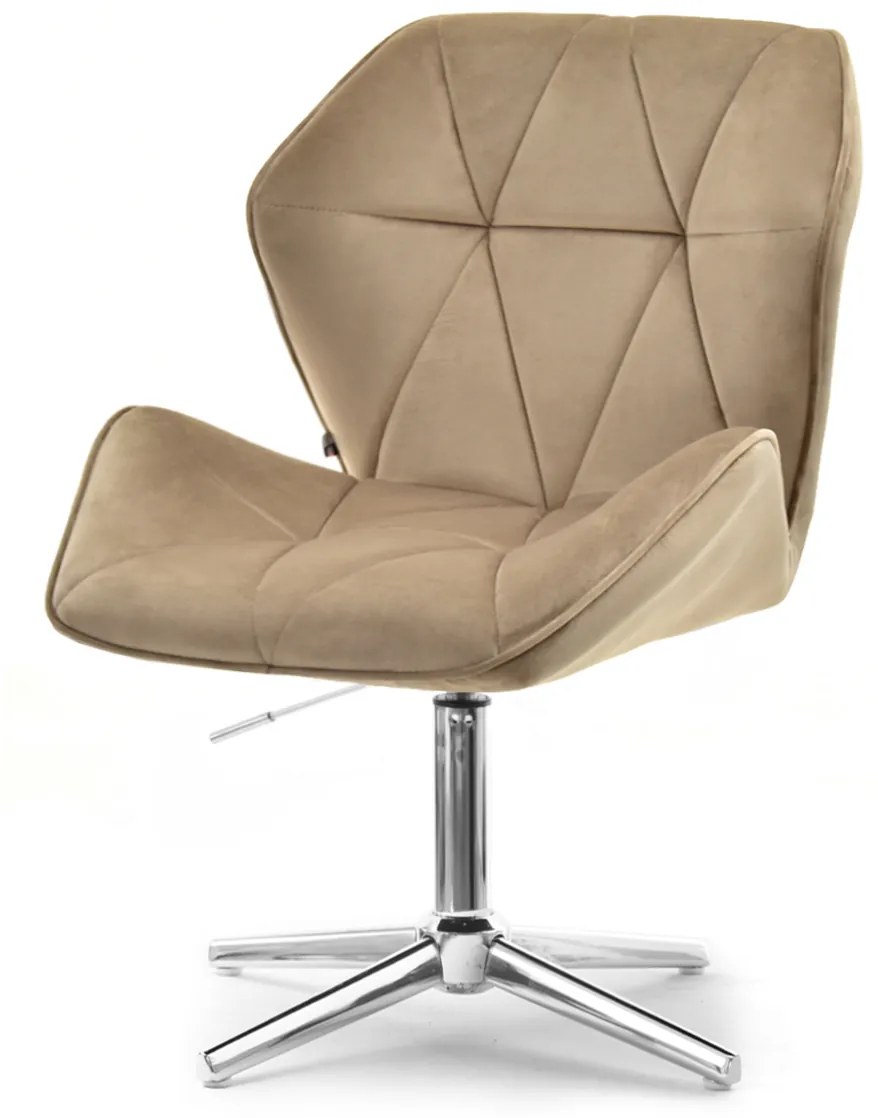 Kreslo Velma S (béžová + chrómová). Akcia -19%. Vlastná spoľahlivá doprava až k Vám domov. 1110472