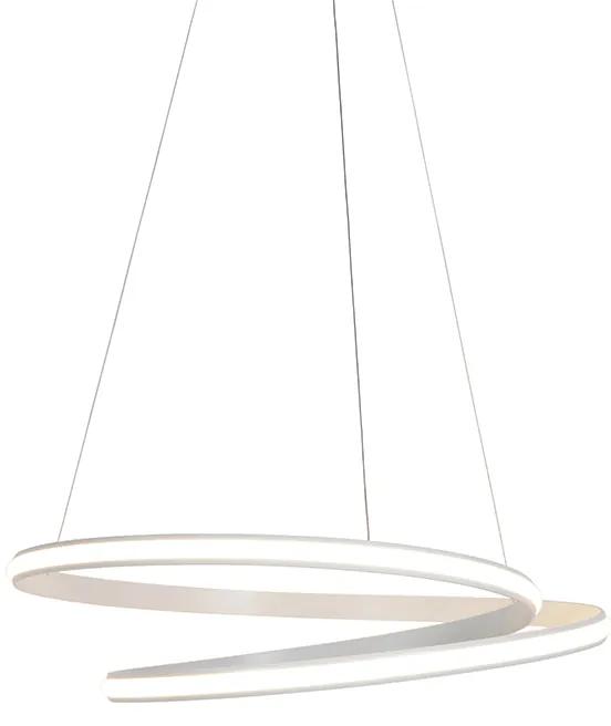 Moderné závesné svietidlo biele 74 cm vrátane LED stmievateľné - Rowan