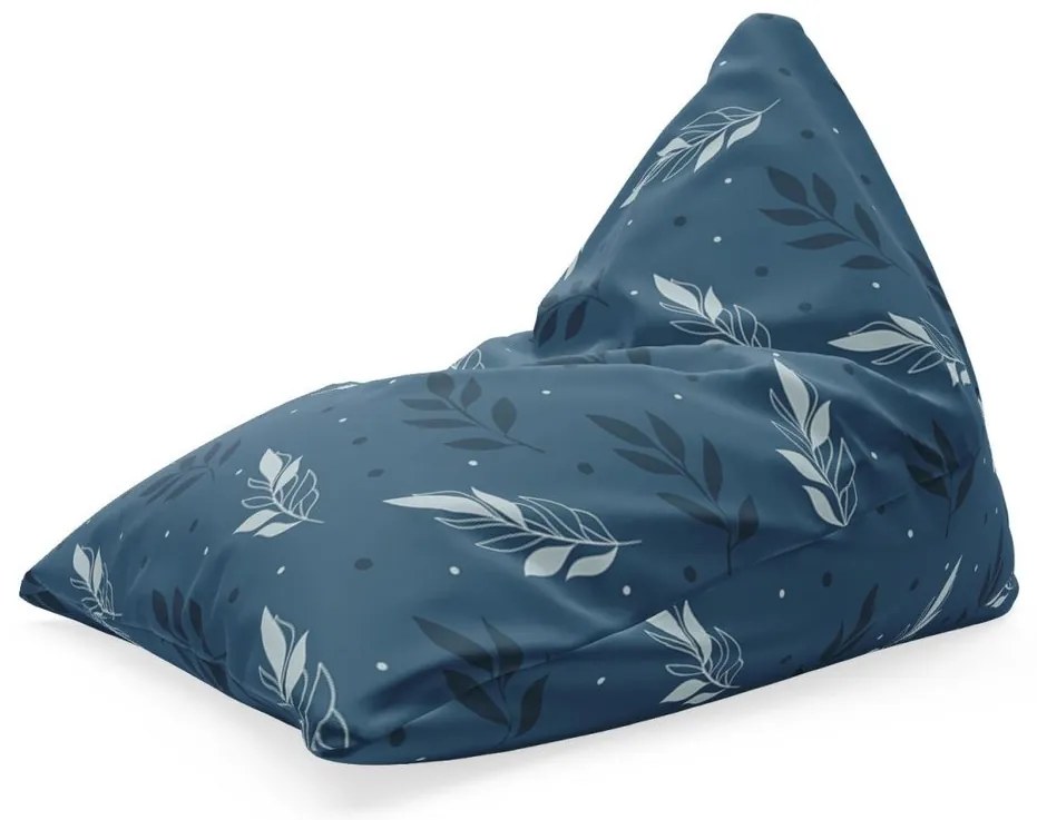 Sedací vak Triangl modré klasy, modrá