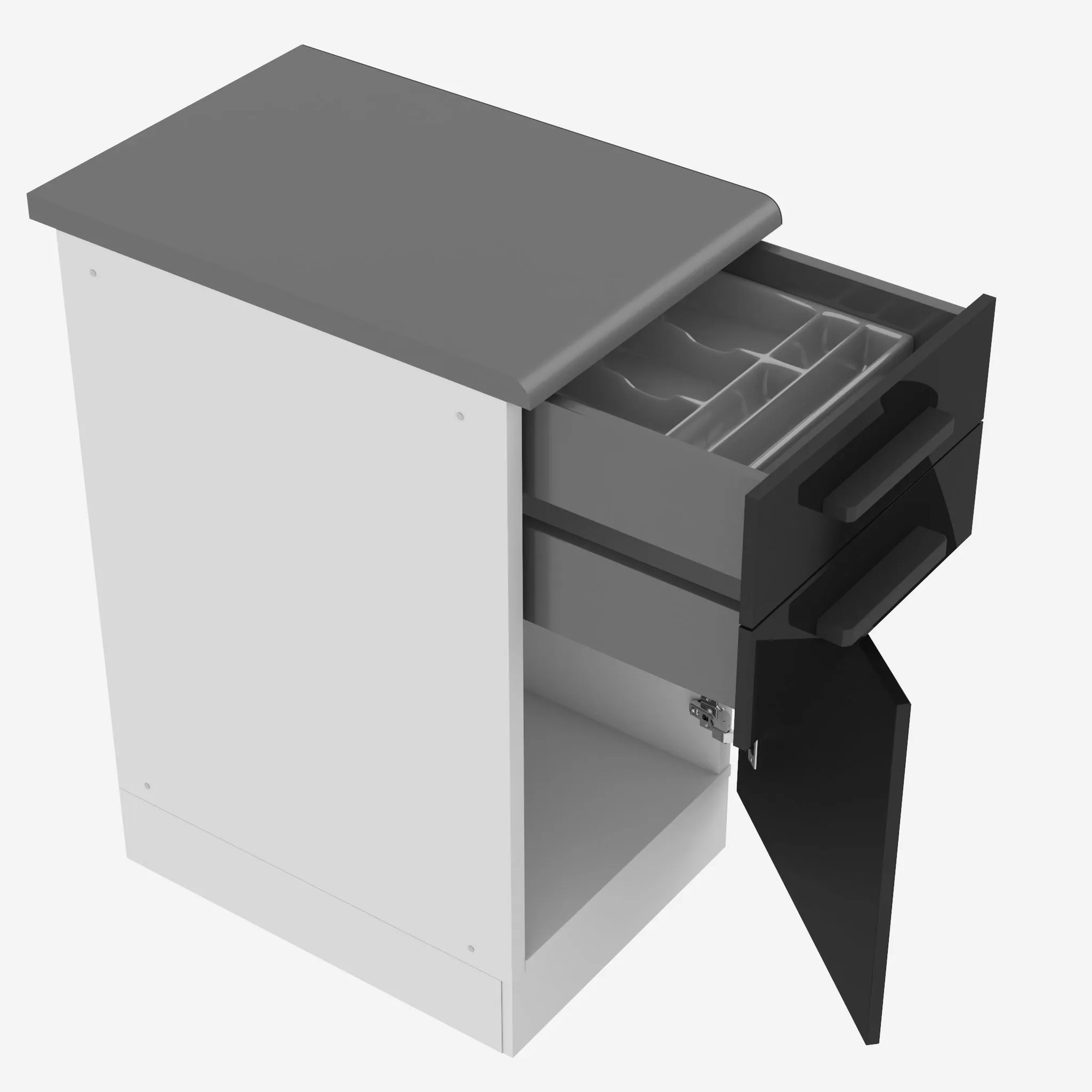 Kuchynská skrinka spodná 40 cm šuflíky INF SDSZ40WS/0/WT/B/B/B1/PP