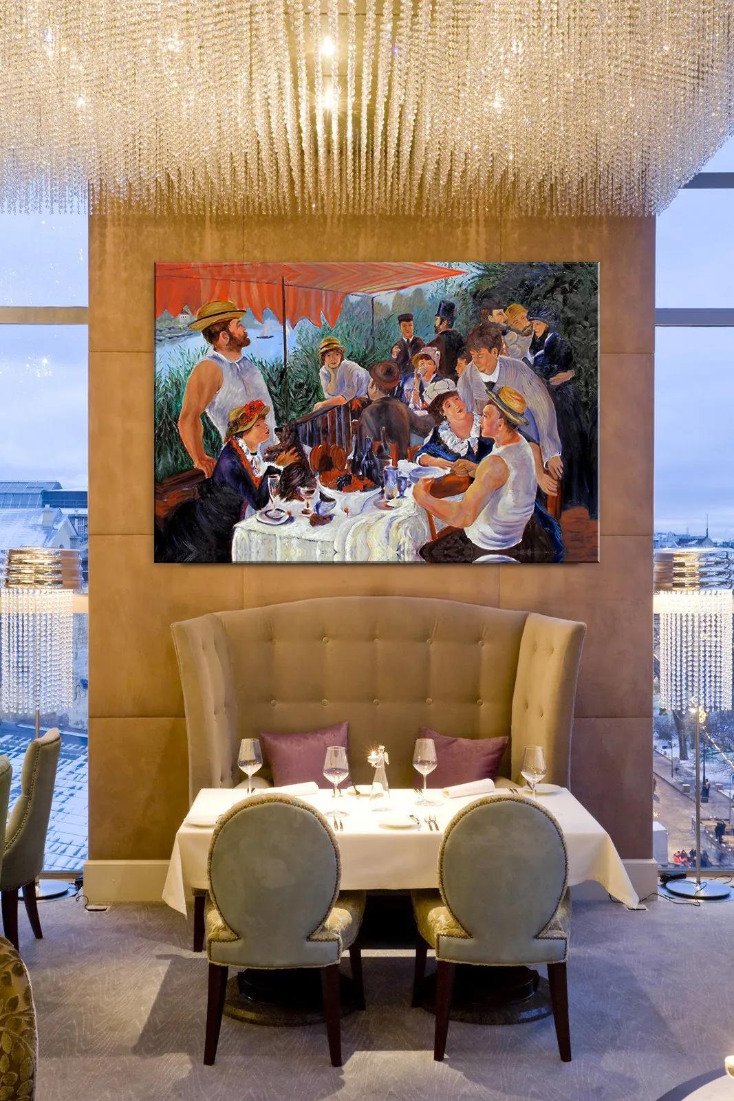 Obraz na plátne OBED NA LODI – Pierre Auguste Renoir | rôzne rozmery