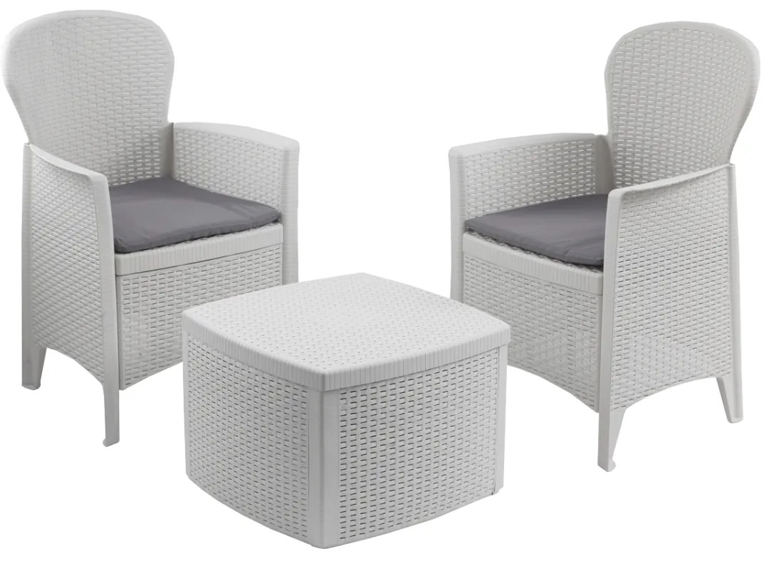 I.P.A.E-Progarden Záhradný set TREE, 3-dielny, biela